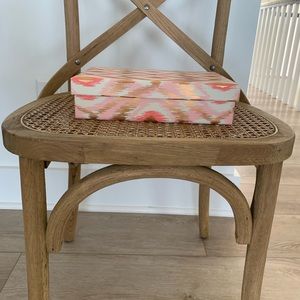 Blush/Rose gold ikat decorative box***Like New***